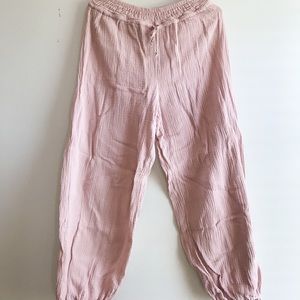 Blush Pink Boho Anthropologie Pants